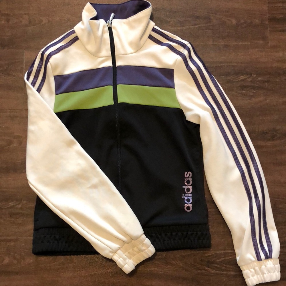Women’s Retro Adidas Zip-Up Track Sweater